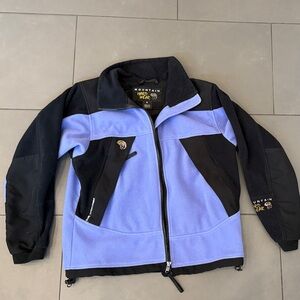 Black and Purple Mountain Hardware Fleece Jacket